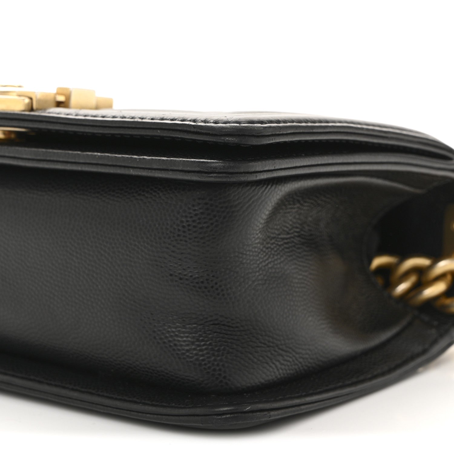 Caviar Quilted Small Boy Flap Black wholesalehk.shop