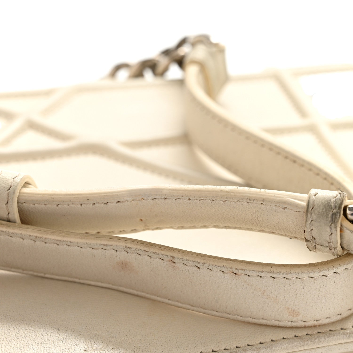 Lambskin Sequin Medium Diorama Flap Bag White ¡§ Direct shipment via from wholesalehk.shop