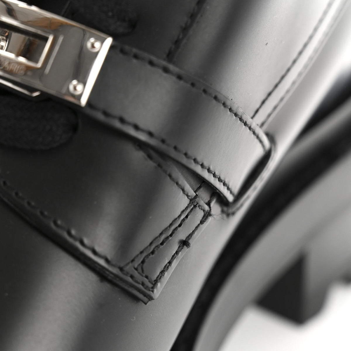 Glossed Calfskin Funk Ankle Boots 36 Black wholesalehk.shop