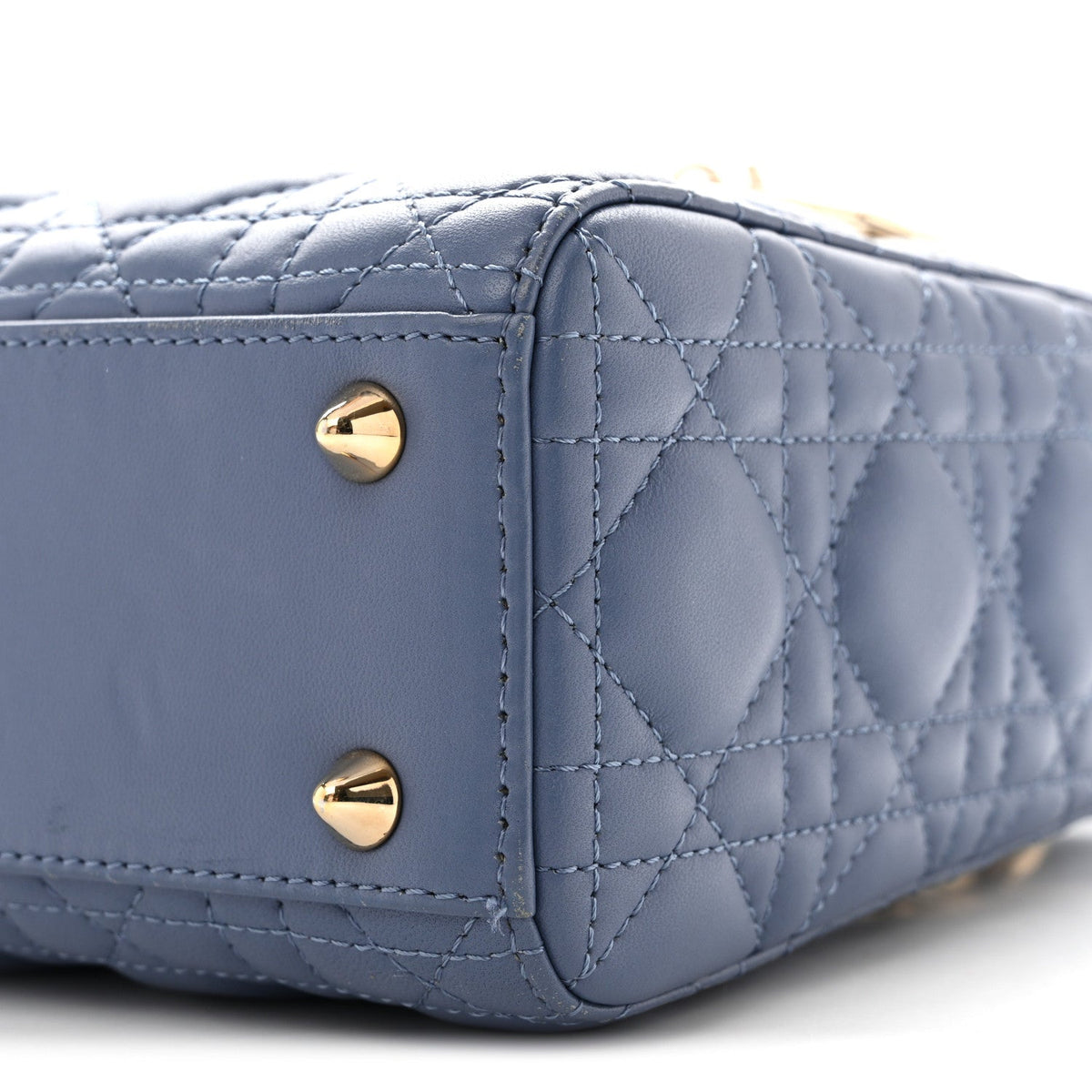 Lambskin Cannage Small My ABCDior Lady Dior Denim Blue wholesalehk.shop