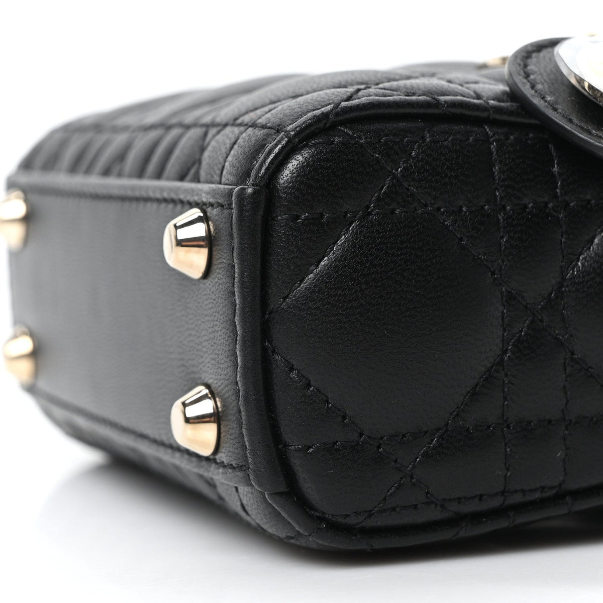 Lambskin Cannage Micro Lady Dior Black wholesalehk.shop