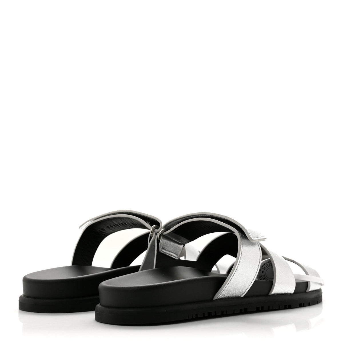 Metallic Goatskin Womens Chypre Sandals 40 Argent wholesalehk.shop
