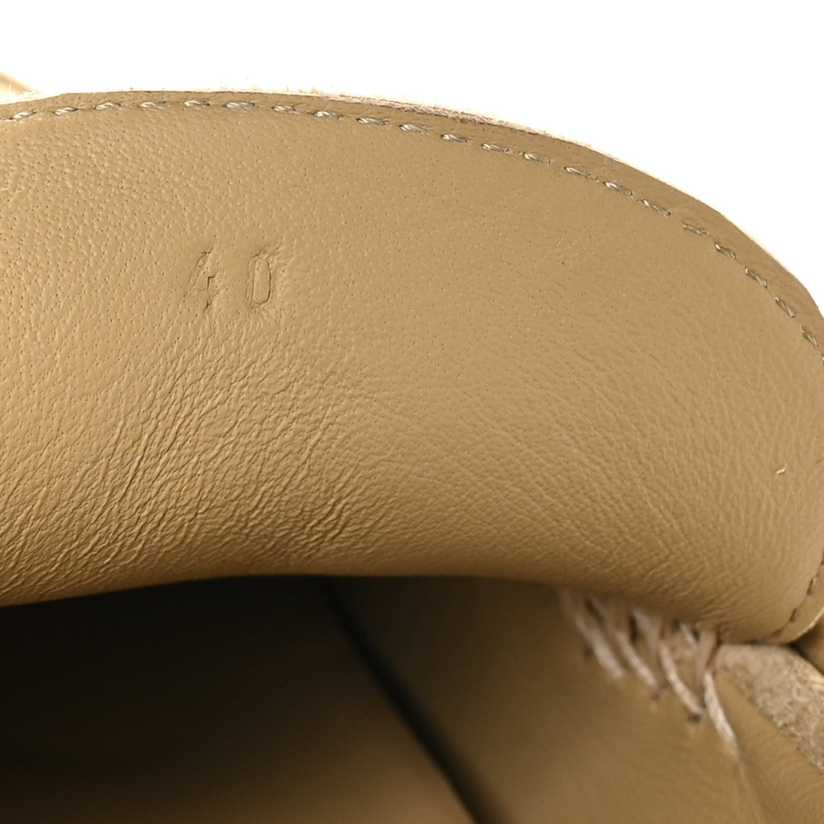 Suede Calfskin Mens Lazy Loafers 40 Beige Sable wholesalehk.shop