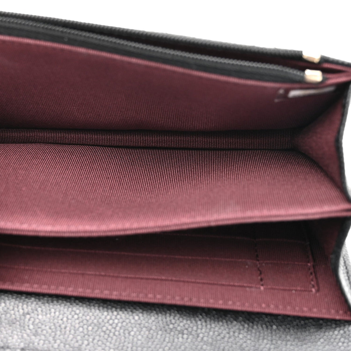 Caviar Quilted Mini Wallet On Chain WOC Black wholesalehk.shop