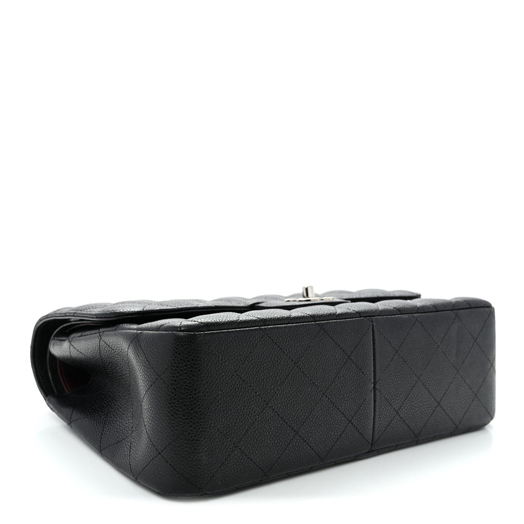 Caviar Quilted Jumbo Double Flap Black wholesalehk.shop