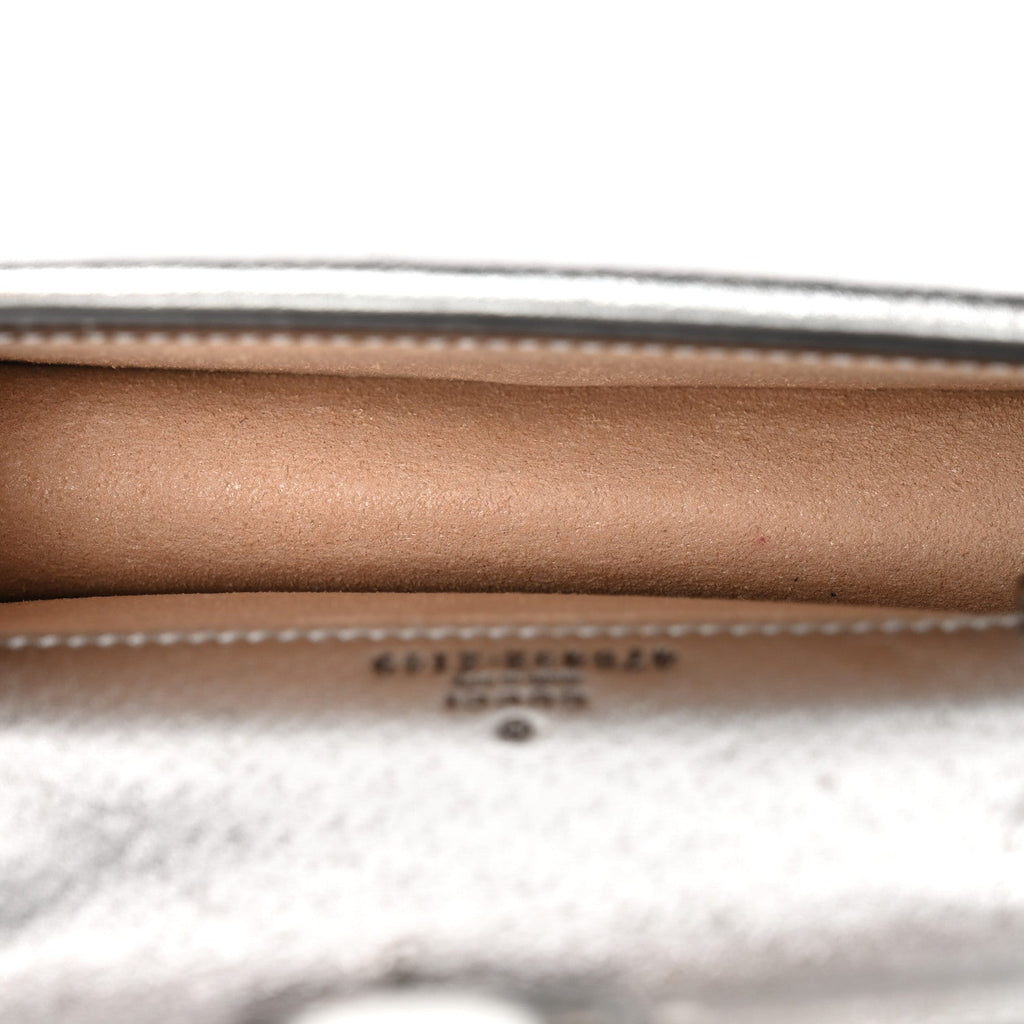 Metallic Calfskin Super Mini Dionysus Shoulder Bag Silver wholesalehk.shop