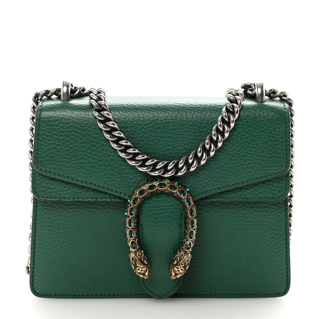 Calfskin Mini Dionysus Shoulder Bag Emerald wholesalehk.shop