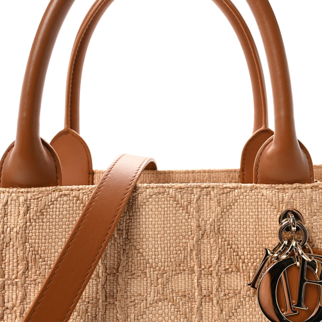 Raffia Macro Cannage Medium Book Tote Natural £¨ Direct shipment via from wholesalehk.shop