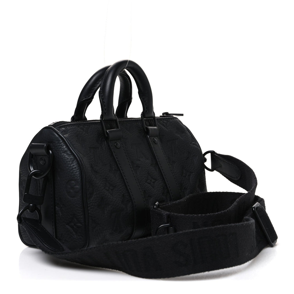 Monogram Taurillon Keepall Bandouliere 25 Black wholesalehk.shop