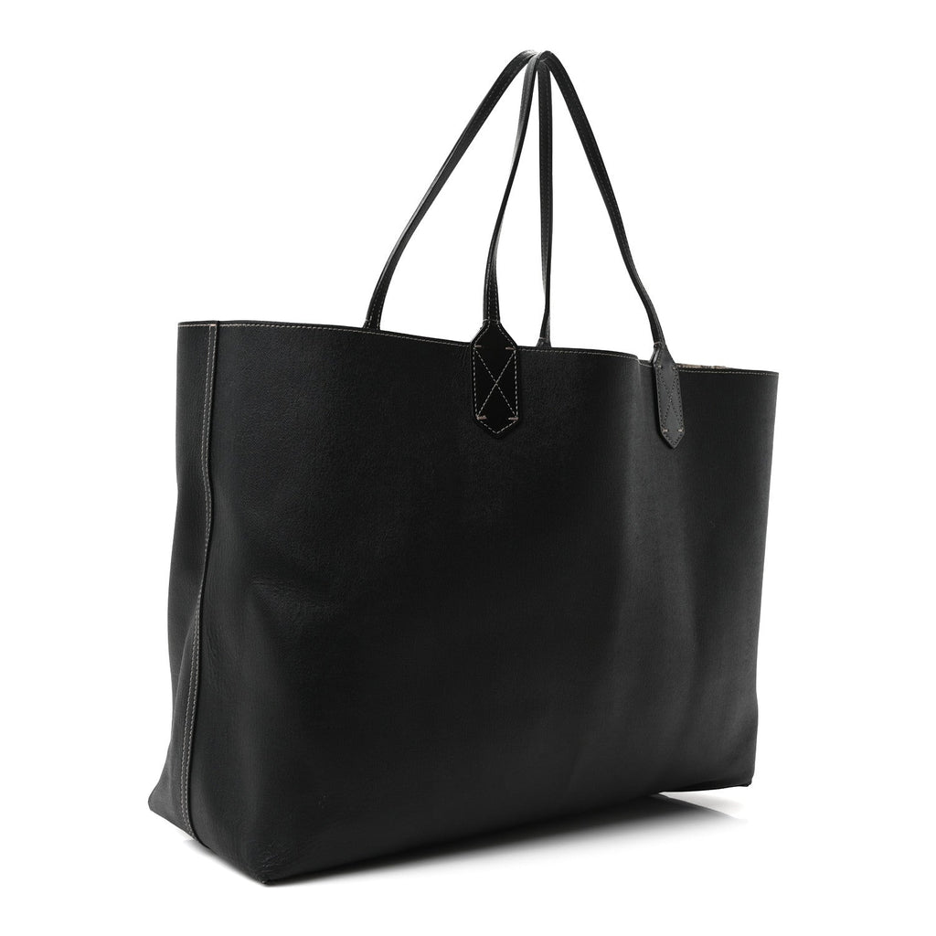 GG Supreme Monogram Large Reversible Tote Beige Black wholesalehk.shop
