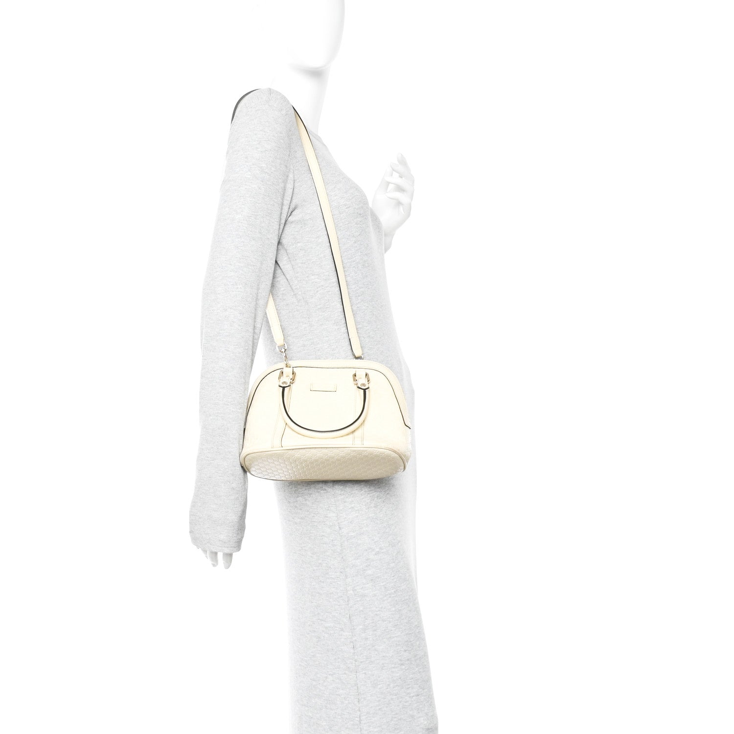 Soft Microguccissima Mini Dome Bag Ivoire £¨ Direct shipment via from wholesalehk.shop