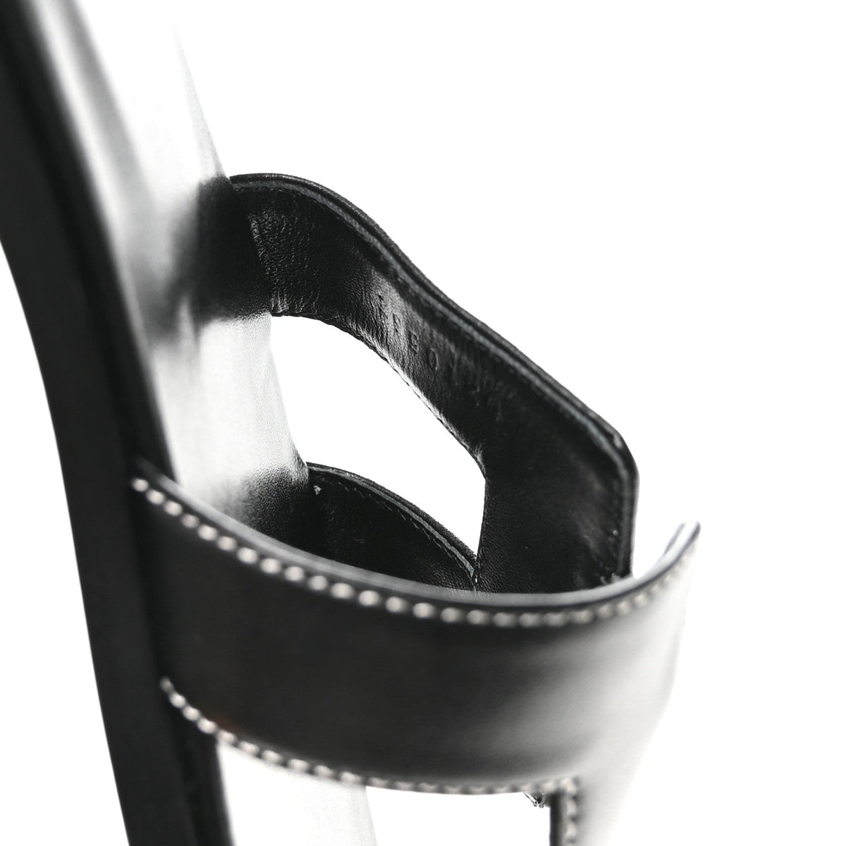 Box Calfskin Oran Sandals 37 Black wholesalehk.shop