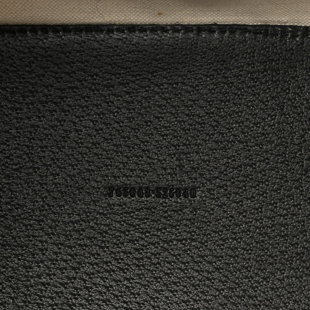 Textured Dollar Calfskin Small Ophidia Shoulder Tote Bag Black wholesalehk.shop