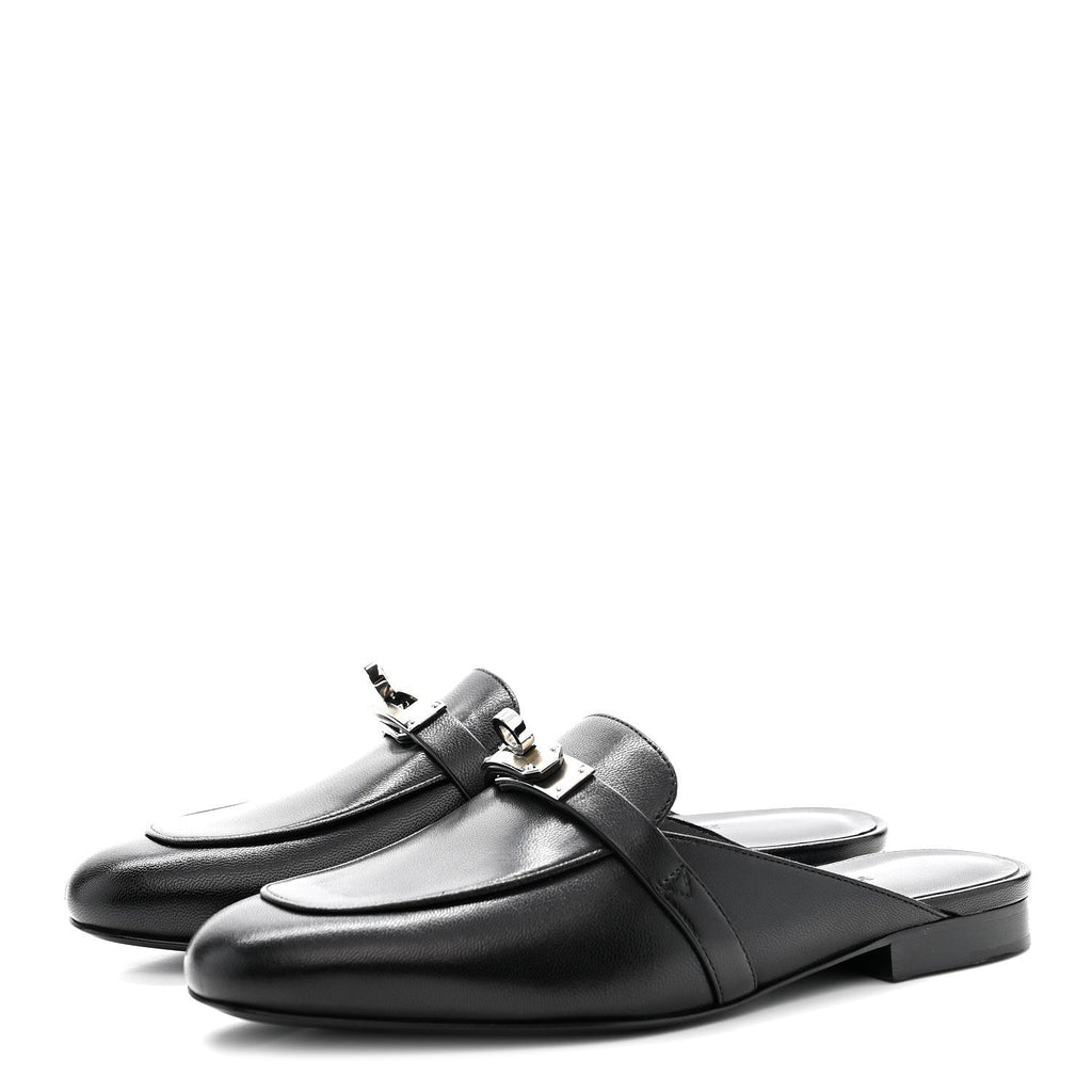 Goatskin Oz Mules 35 Black wholesalehk.shop