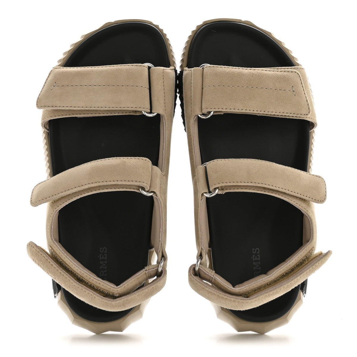 Suede Goatskin Junior Sandals 37.5 Beige Camel wholesalehk.shop