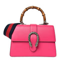 Dollar Calfskin Crystal Web Medium Dionysus Bamboo Top Handle Bag Box Pink Black Diamond wholesalehk.shop