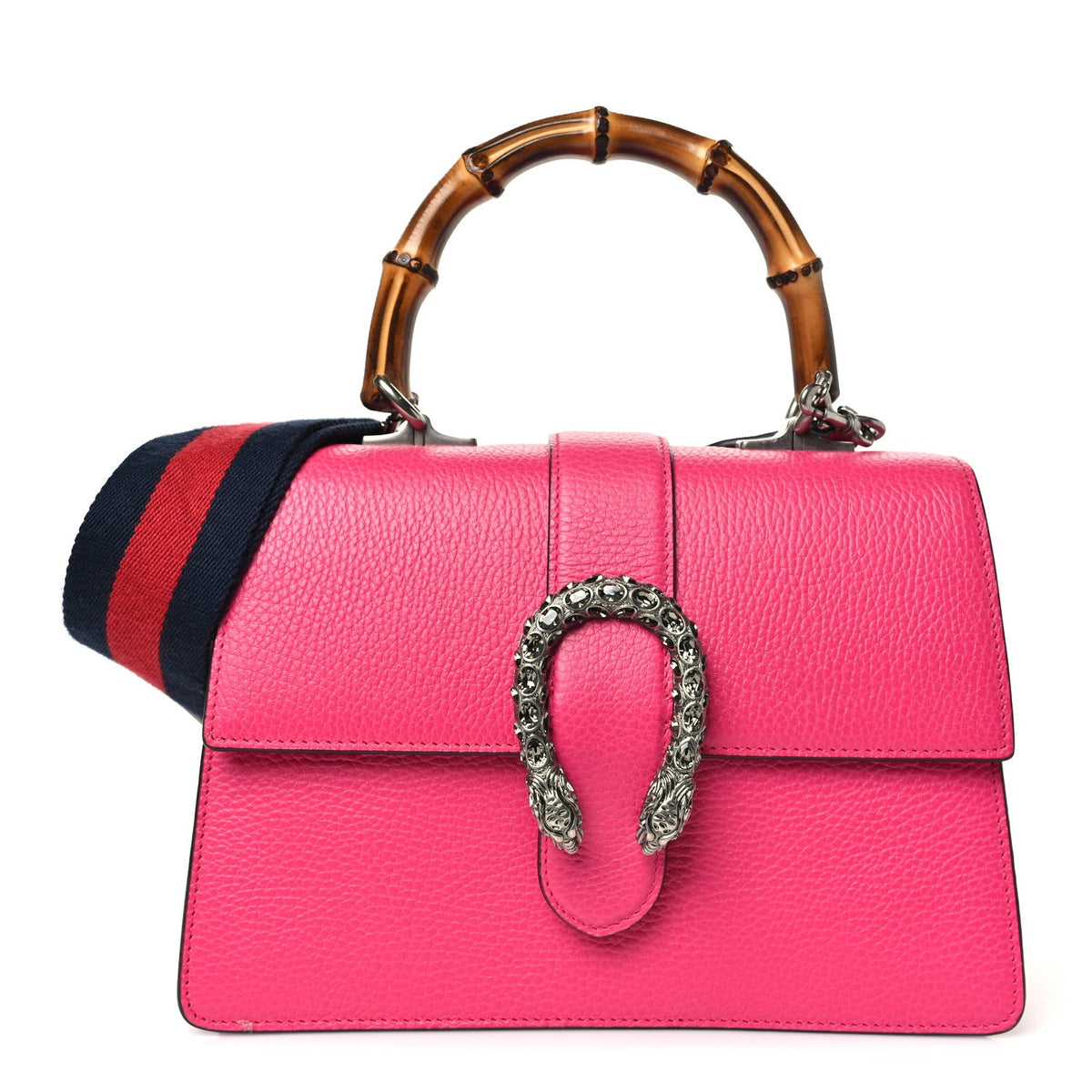 Dollar Calfskin Crystal Web Medium Dionysus Bamboo Top Handle Bag Box Pink Black Diamond wholesalehk.shop