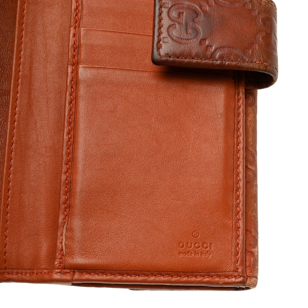 Guccissima Signature Dice Continental Wallet Orange £¨ Direct shipment via from wholesalehk.shop