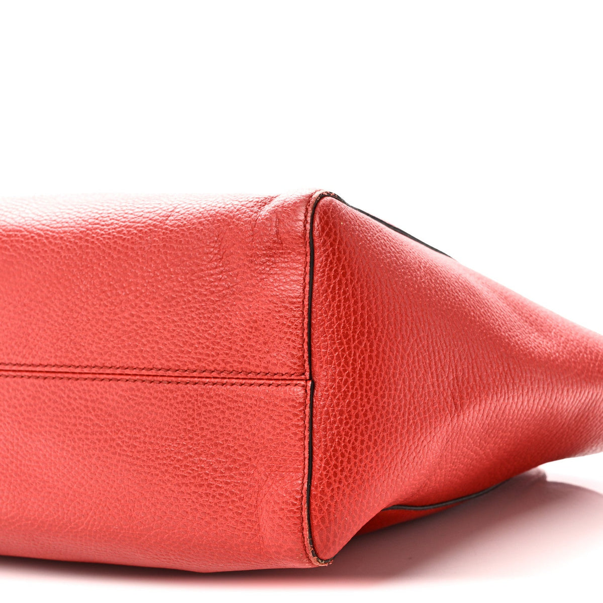 Dollar Calfskin Small Swing Tote Red wholesalehk.shop
