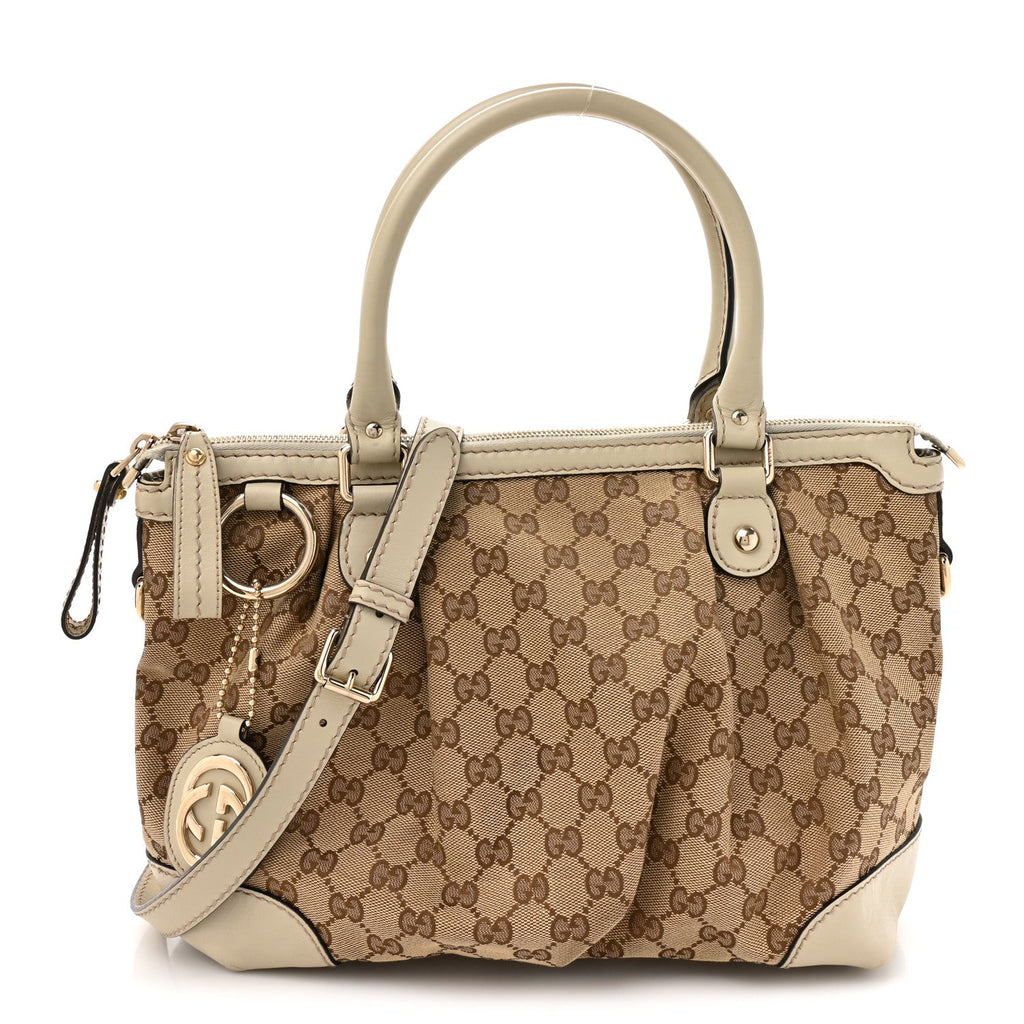 Monogram Margaux Calfskin Medium Sukey Top Handle Bag Beige Ebony Mystic White wholesalehk.shop