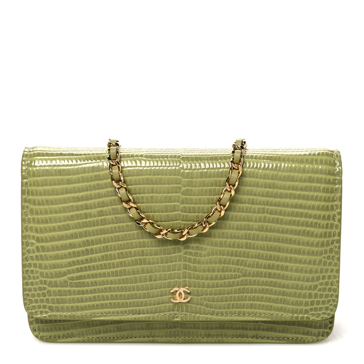 Shiny Lizard Wallet on Chain WOC Green wholesalehk.shop