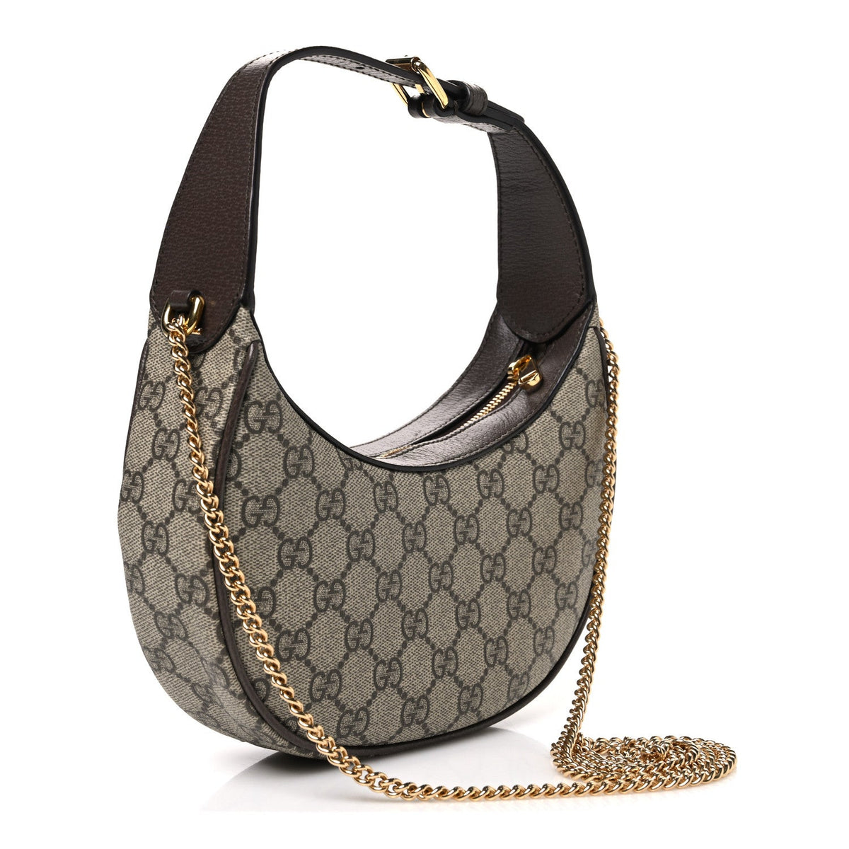 GG Supreme Monogram Textured Dollar Calfskin Small Ophidia Shoulder Bag Beige Ebony New Acero wholesalehk.shop