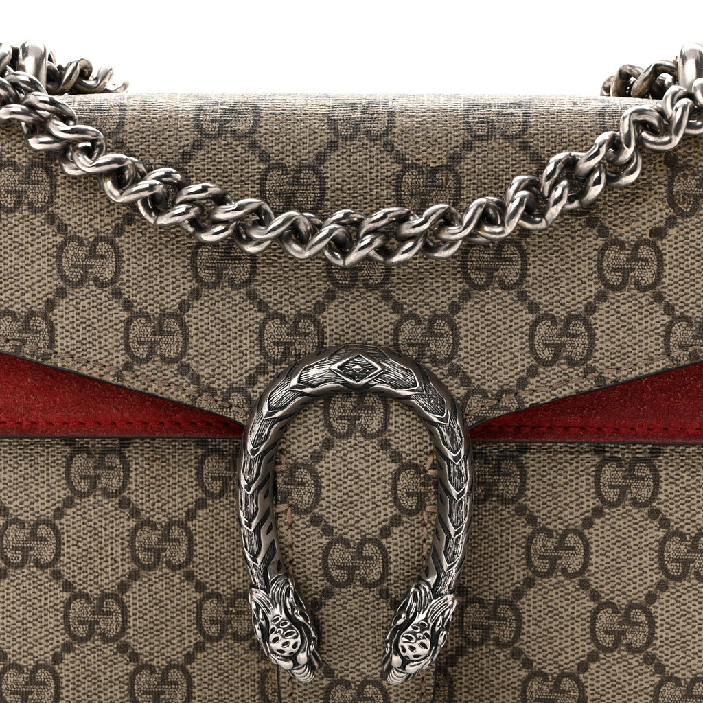 GG Supreme Monogram Mini Dionysus Shoulder Bag Red wholesalehk.shop