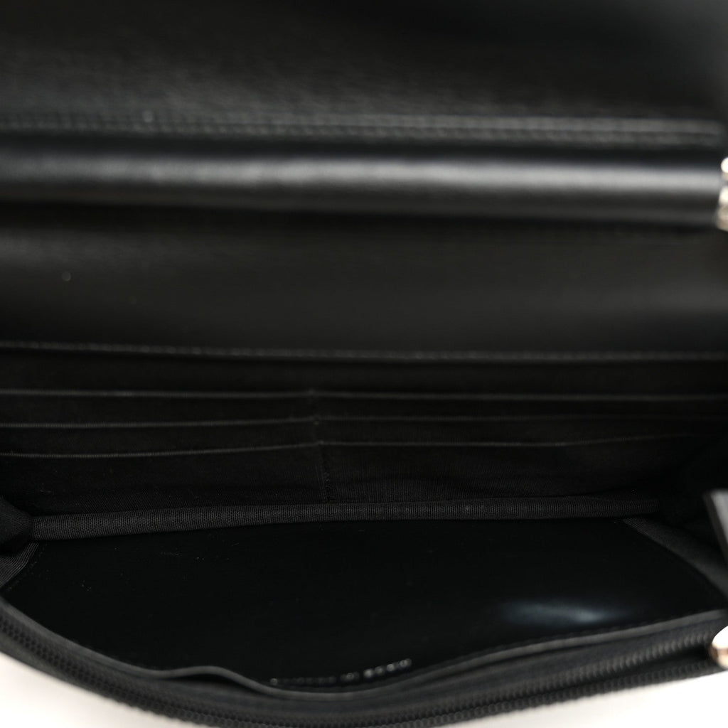 Caviar Quilted Boy Wallet On Chain WOC Black wholesalehk.shop