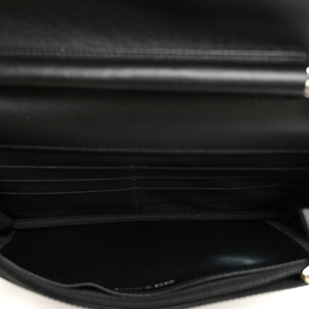 Caviar Quilted Boy Wallet On Chain WOC Black wholesalehk.shop