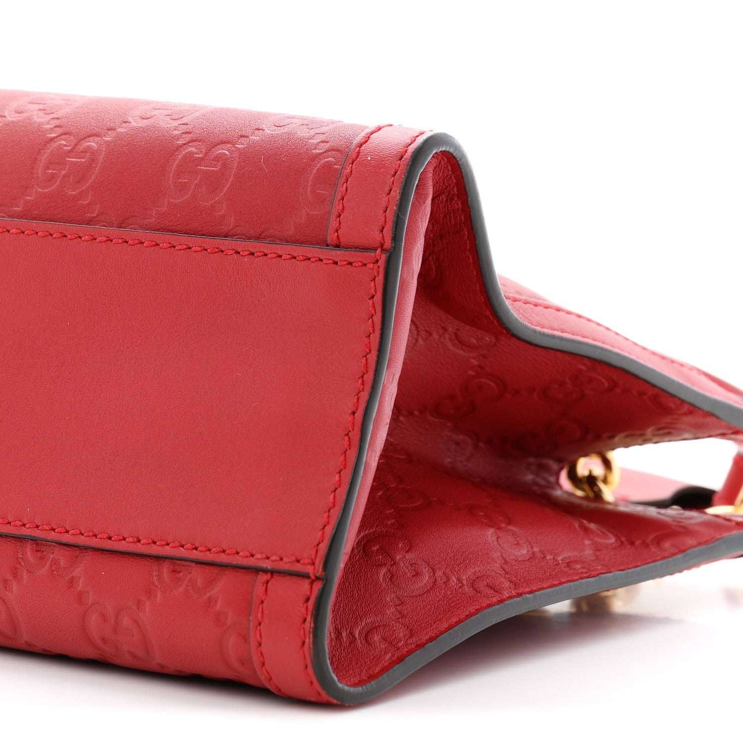 Guccissima Small Padlock Tote Red £¨ Direct shipment via from wholesalehk.shop