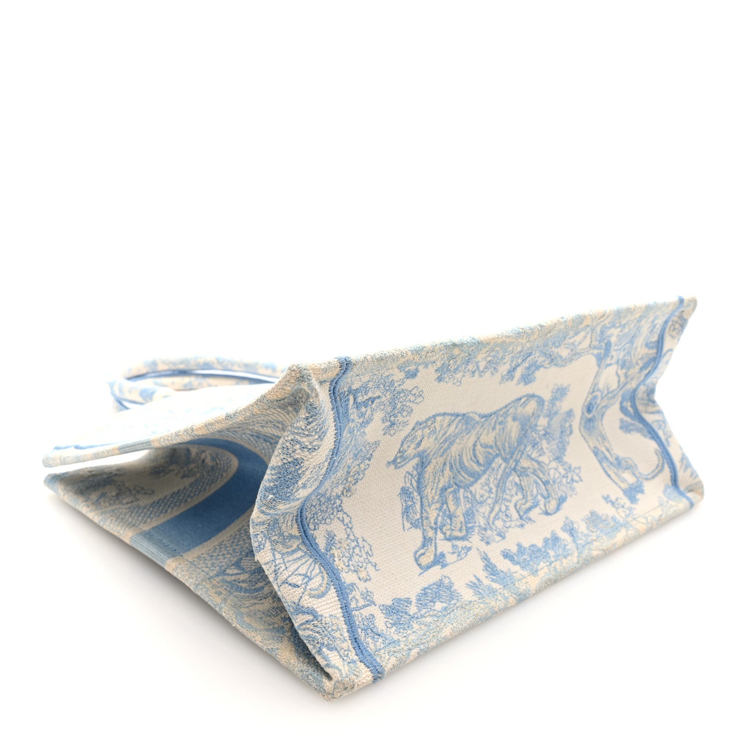 Canvas Embroidered Medium Dioriviera Toile De Jouy Book Tote Light Blue £¨ Direct shipment via from wholesalehk.shop