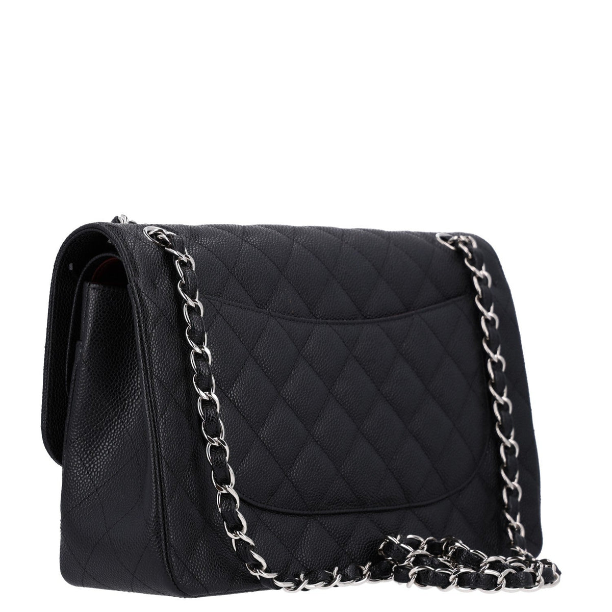 Caviar Quilted Jumbo Double Flap Black wholesalehk.shop