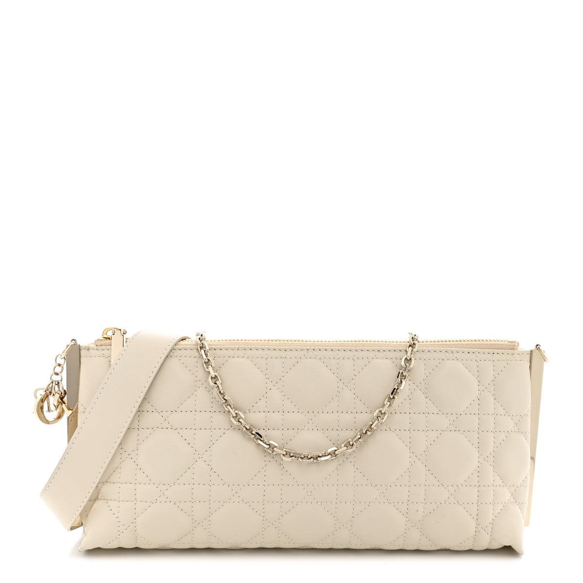 Lambskin Cannage Dior Club Bag  Dusty Ivory wholesalehk.shop