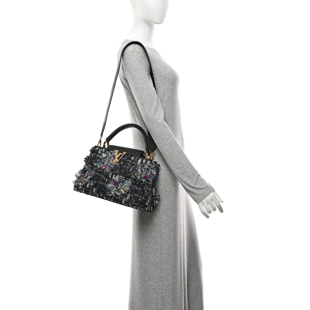 Tweed Calfskin Capucines MM Multicolor £¨ Direct shipment via from wholesalehk.shop