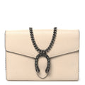 Dollar Calfskin Mini Dionysus Chain Wallet Mystic White wholesalehk.shop