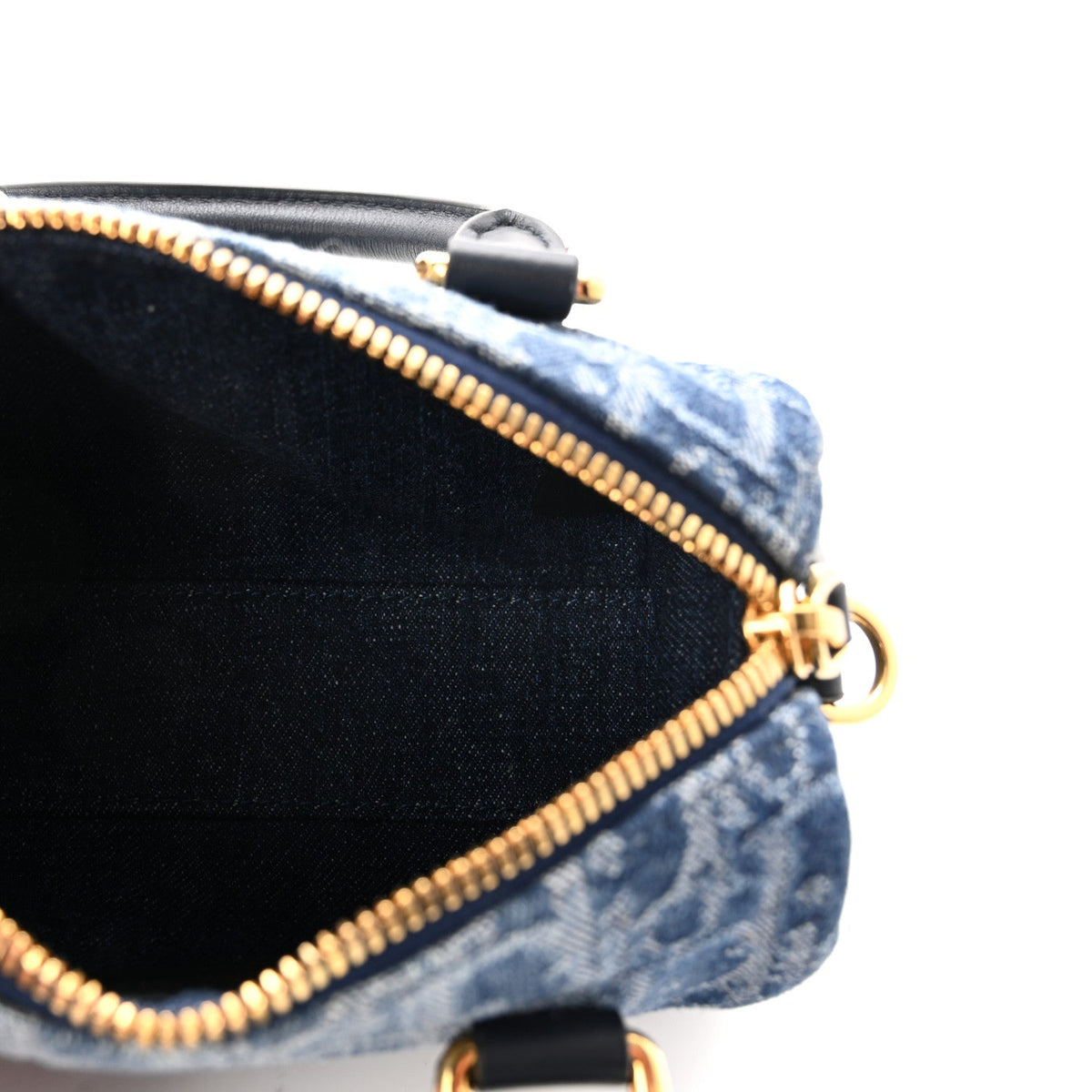 Denim Oblique Nano Groove 17 Bag Blue wholesalehk.shop