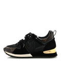 Suede Monogram Run Away Sneakers 37 Black £¨ Direct shipment via from wholesalehk.shop