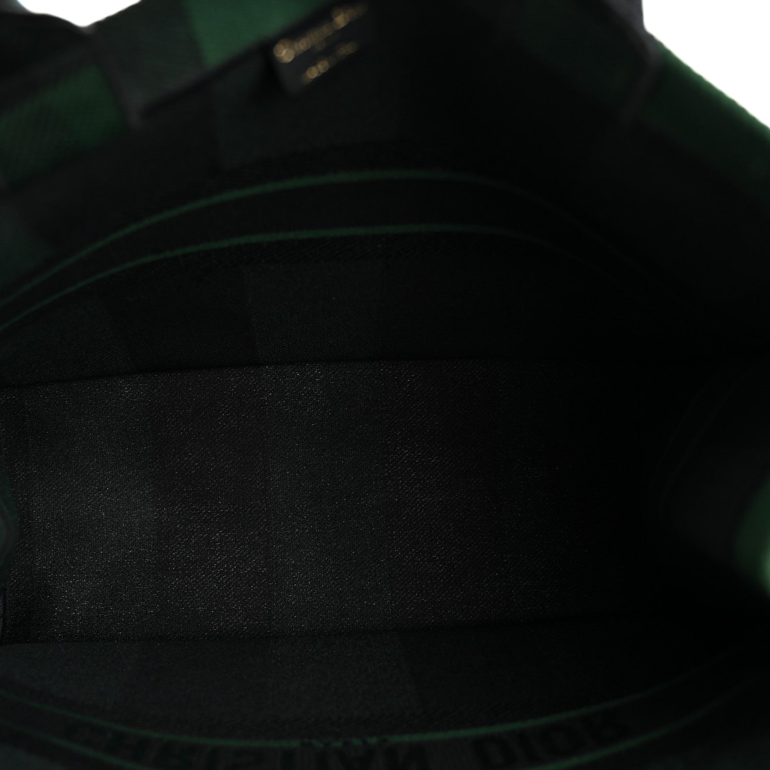 Canvas Embroidered Checkered Book Tote Black Green £¨ Direct shipment via from wholesalehk.shop