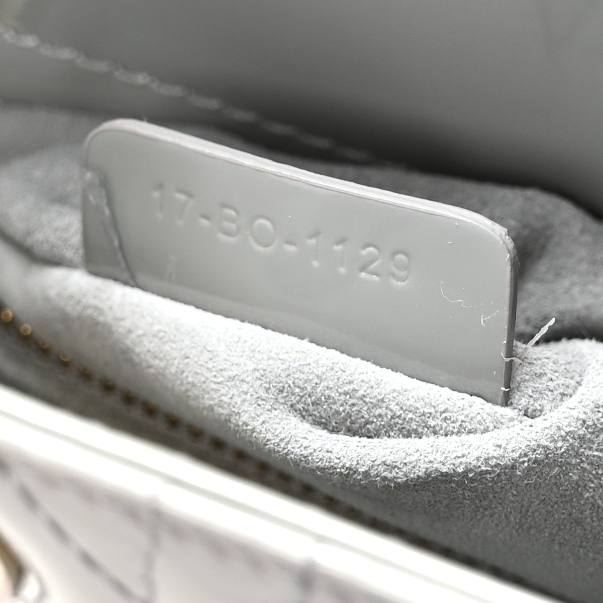 Patent Cannage Small Lady Dior Grey wholesalehk.shop