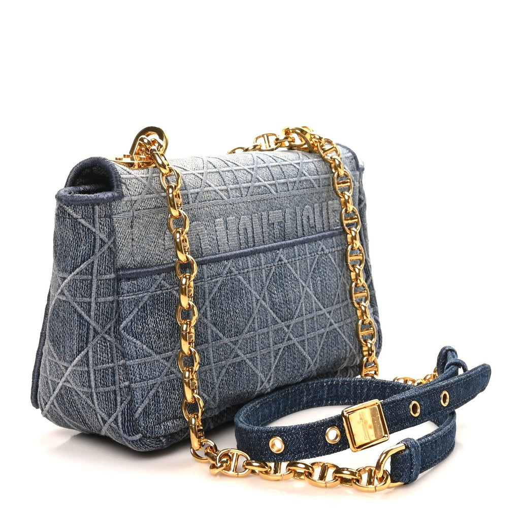 Denim Cannage Small Caro Bag Blue wholesalehk.shop