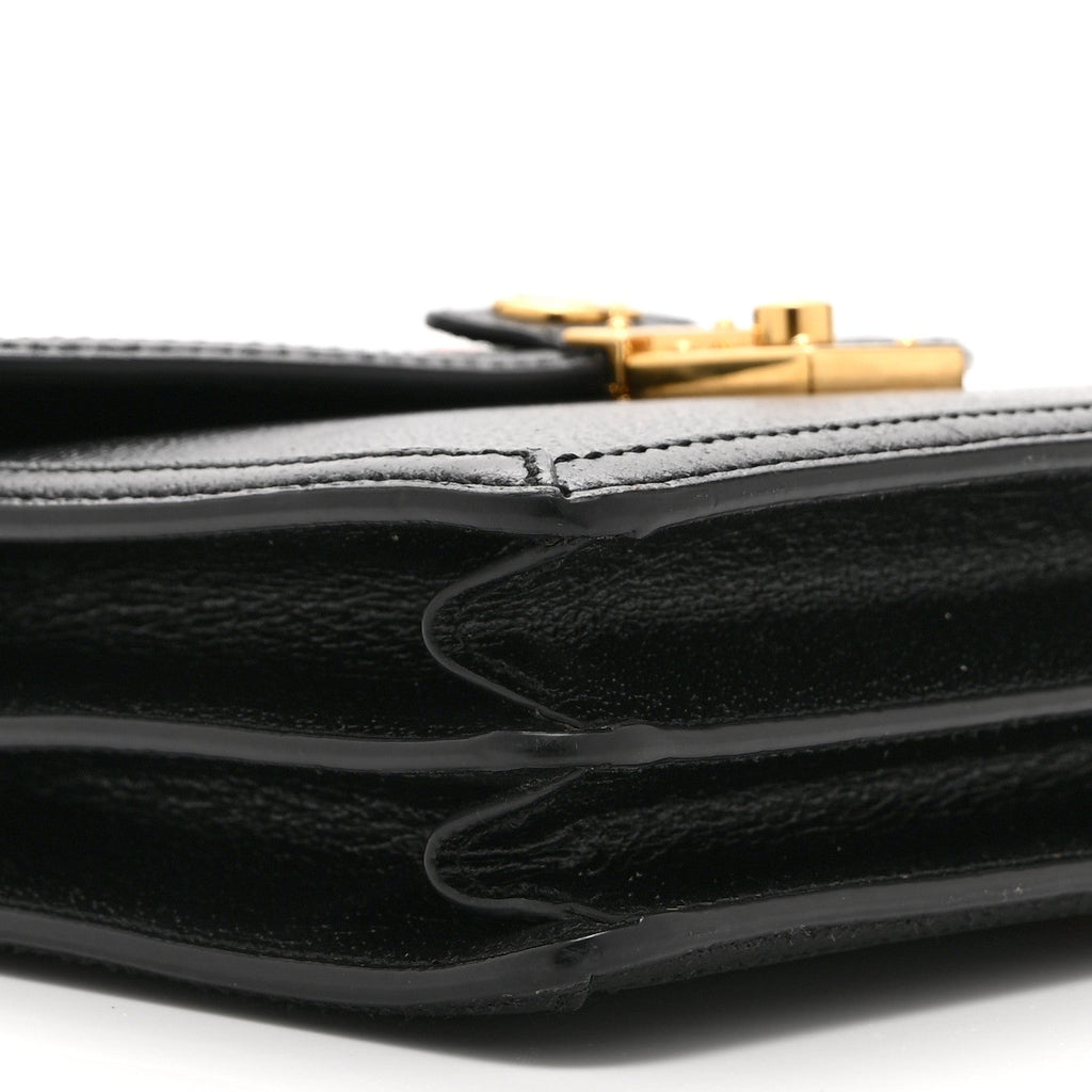 Textured Dollar Calfskin Web Small Ophidia Padlock Top Handle Bag Black £¨ Direct shipment via from wholesalehk.shop