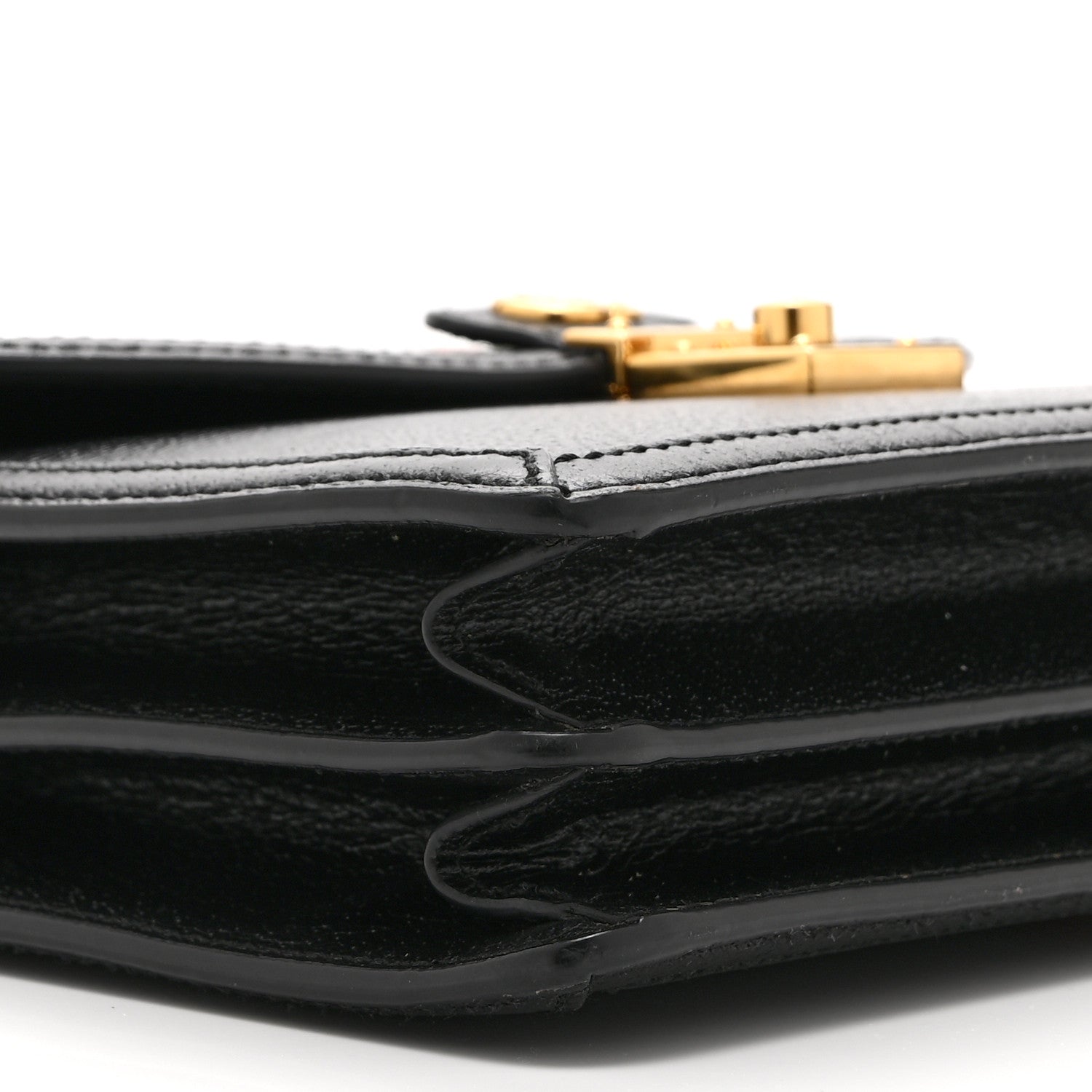 Textured Dollar Calfskin Web Small Ophidia Padlock Top Handle Bag Black £¨ Direct shipment via from wholesalehk.shop