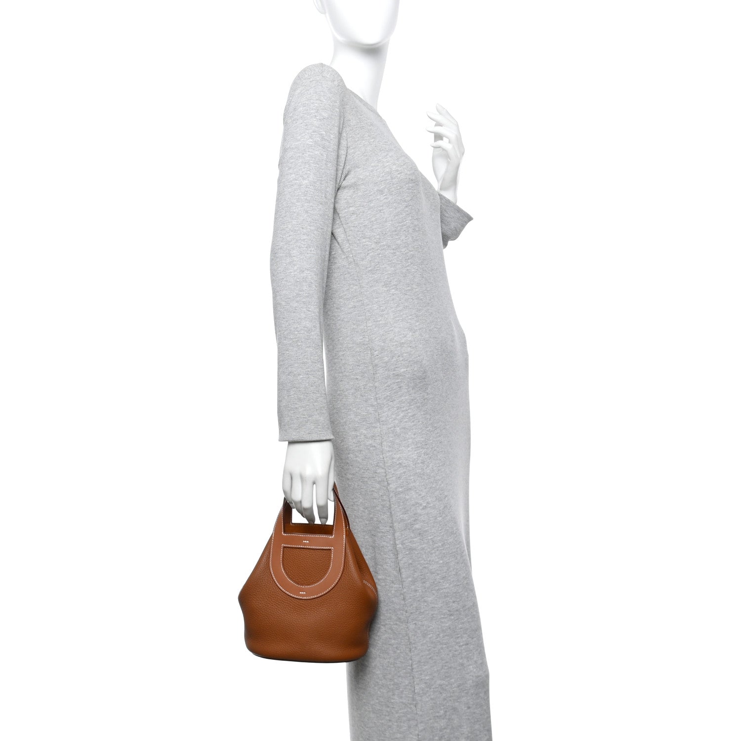 Taurillon Clemence Swift In-The-Loop 18 Bag Gold £¨ Direct shipment via from wholesalehk.shop