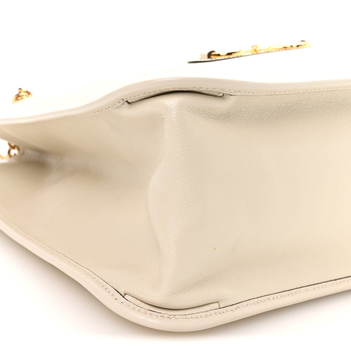 New Sakai Calfskin Lux Large Horsebit 1955 Tote Bag Mystic White wholesalehk.shop
