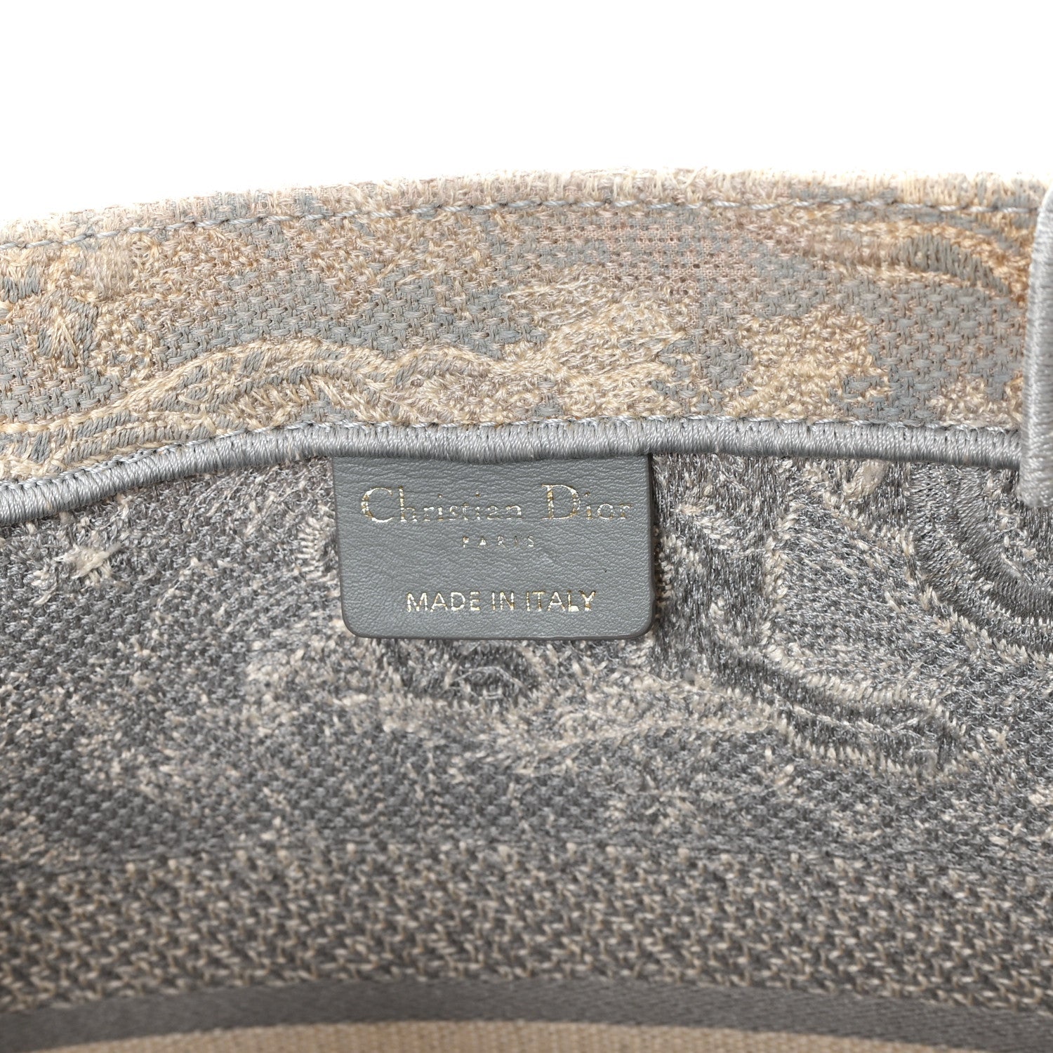 Canvas Embroidered Medium Dioriviera Toile De Jouy Reverse Book Tote Gray £¨ Direct shipment via from wholesalehk.shop
