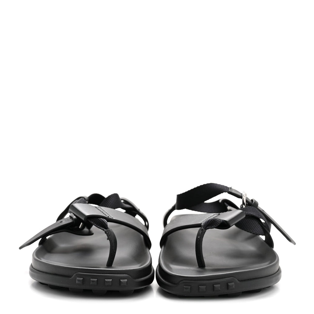 Calfskin Womens Inboard Sandals 38 Black wholesalehk.shop