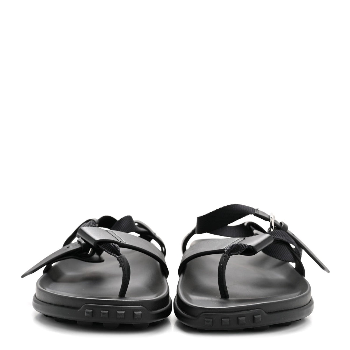 Calfskin Womens Inboard Sandals 38 Black wholesalehk.shop