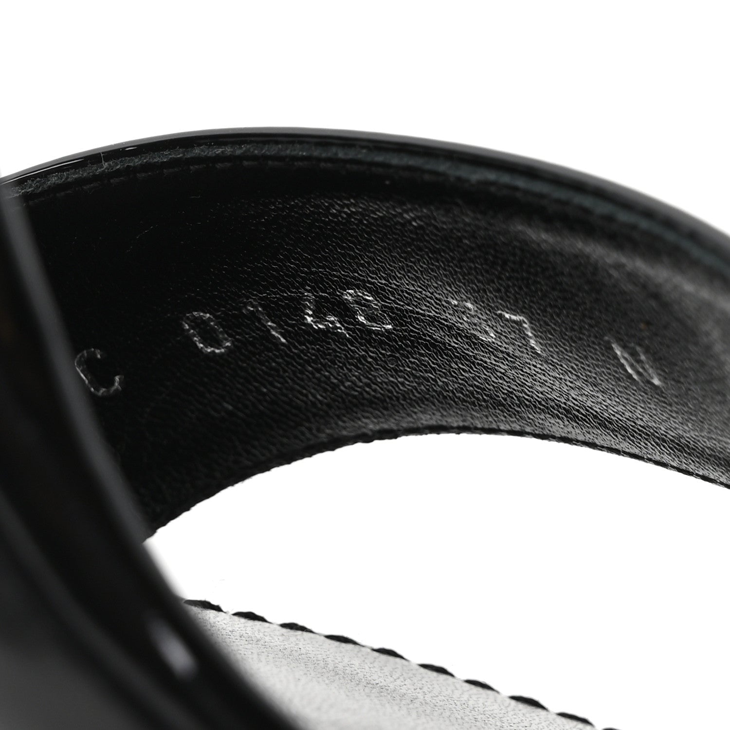 Patent Monogram Call Back Sandals 37 Black £¨ Direct shipment via from wholesalehk.shop
