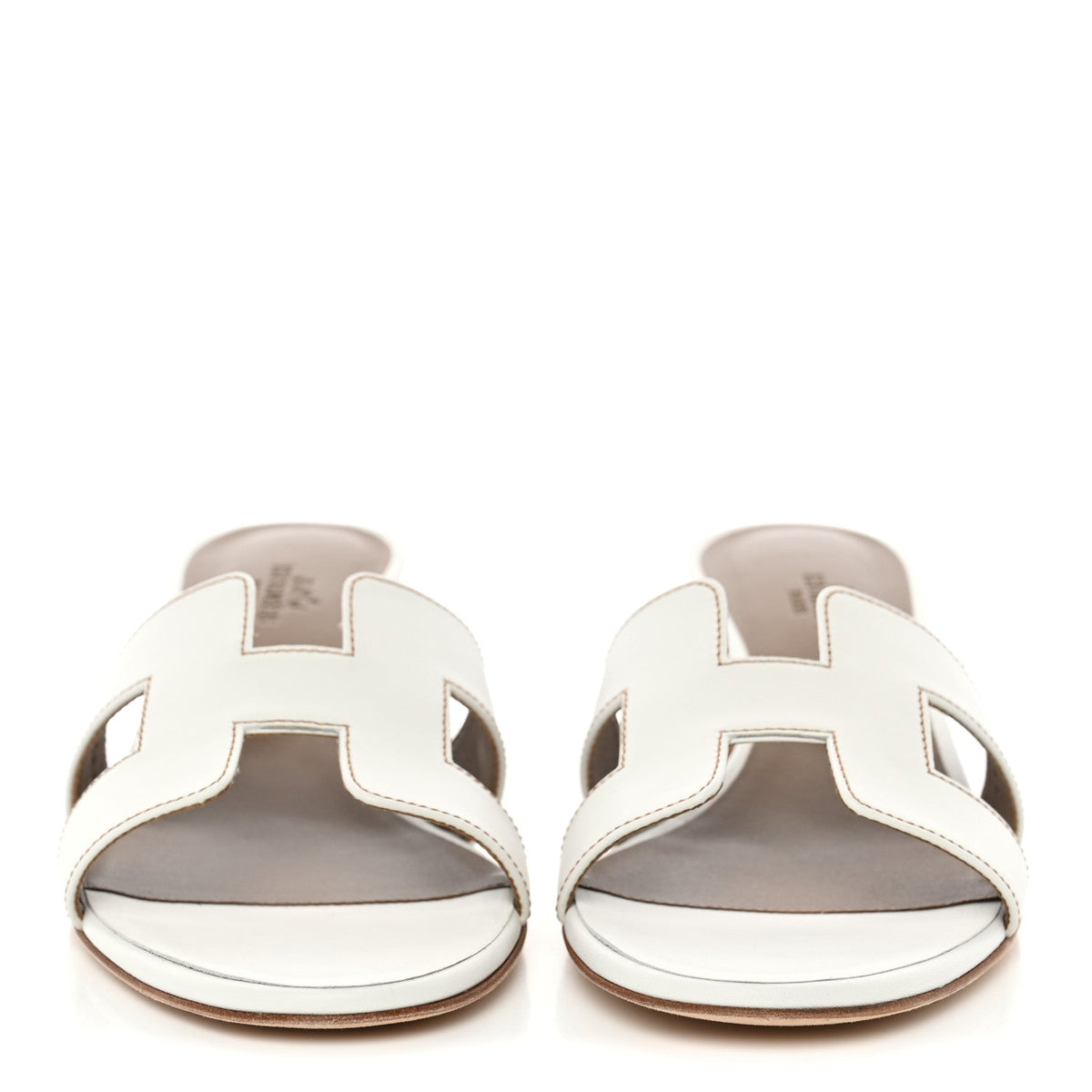 Calfskin Oasis Sandals 38.5 White wholesalehk.shop