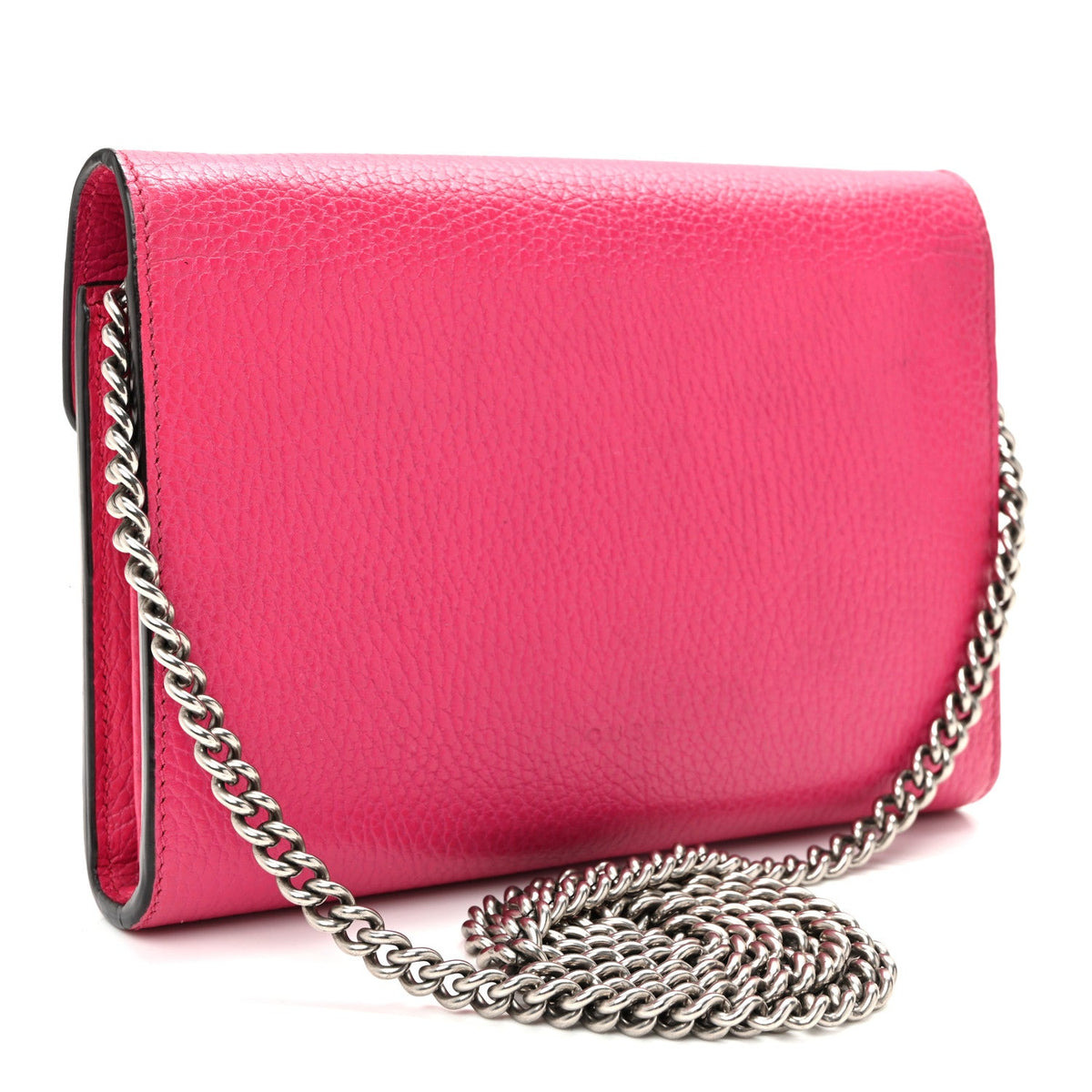 Dollar Calfskin Crystal Mini Dionysus Chain Wallet Box Pink wholesalehk.shop